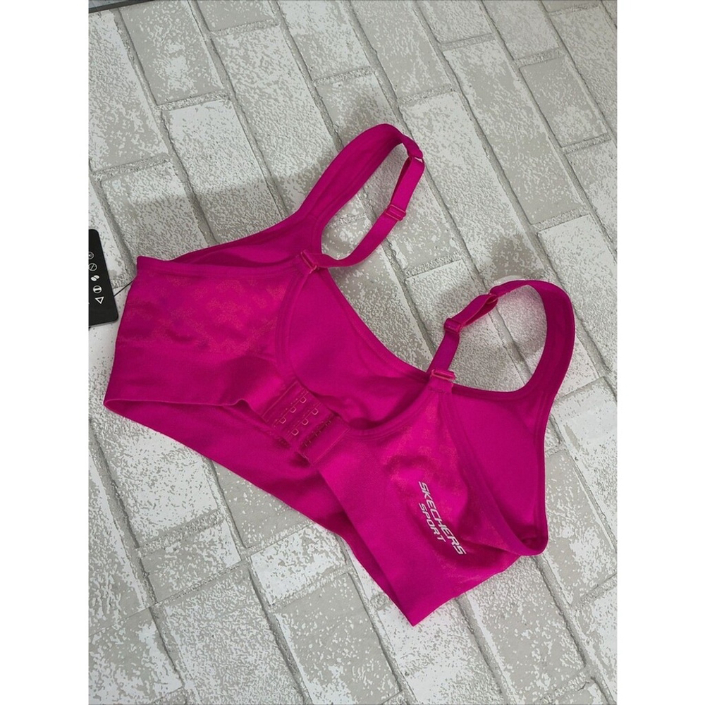 Skechers Sport Bra In New Condition With Out Tags Pink Color L - Picture 2 of 3